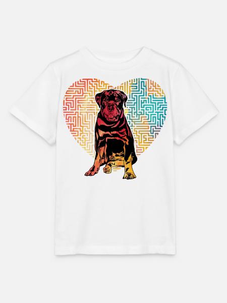 Rottweiler Retro - Stanley/Stella Kinder T-Shirt MINI CREATOR - Weiß