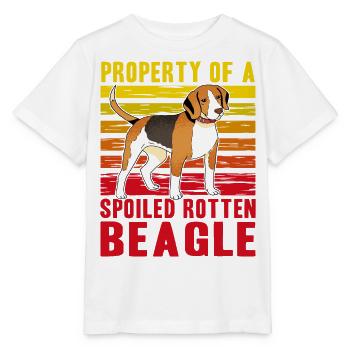 Property of a spoiled rotten Beagle - Stanley/Stella MINI CREATOR Kids’ T-Shirt - white - Front - Maike (125cm)