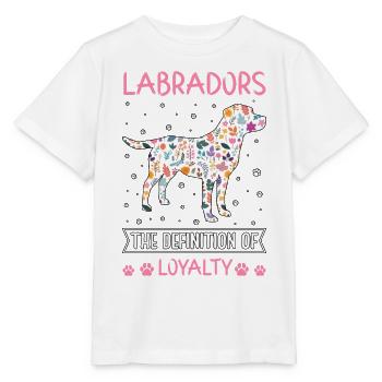 Labradors la définition de la loyauté - T-shirt bio MINI CREATOR Stanley/Stella Enfant - blanc - Devant - Maike (125cm)