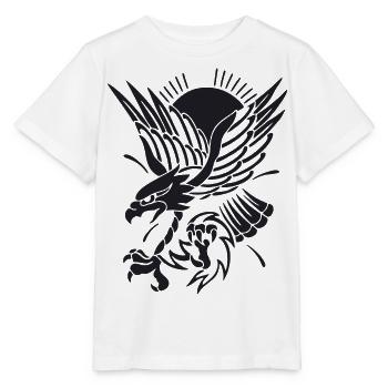 Eagle approaching - Stanley/Stella MINI CREATOR Kids’ T-Shirt - white - Front - Maike (125cm)