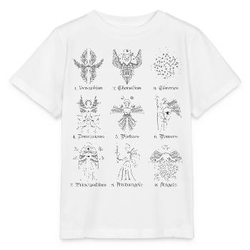 Biblically accurate angels nine ranks of angel - Stanley/Stella MINI CREATOR Kids’ T-Shirt - white - Front - Maike (125cm)