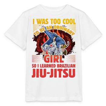 Brazilian Jiu-Jitsu Girl - Stanley/Stella MINI CREATOR Kids’ T-Shirt - white - Front - Maike (125cm)