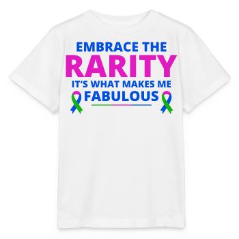 Sensibilisation aux maladies rares : une rareté fabuleuse - T-shirt bio MINI CREATOR Stanley/Stella Enfant - blanc - Devant - Maike (125cm)