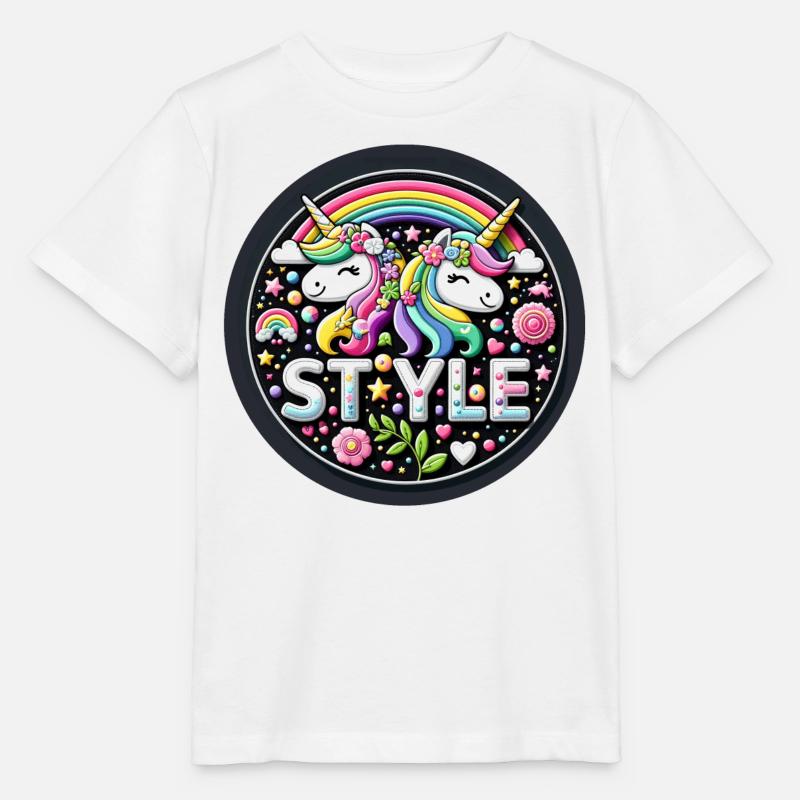 Licorne1 - T-shirt bio MINI CREATOR Stanley/Stella Enfant - blanc