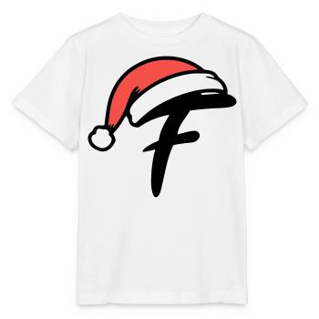 Letter F Christmassy - Stanley/Stella MINI CREATOR Kids’ T-Shirt - white - Front - Maike (125cm)