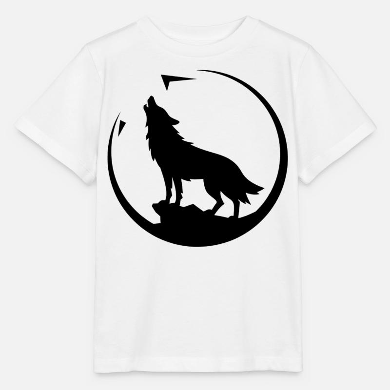 Wolf - Protection de la nature - T-shirt bio MINI CREATOR Stanley/Stella Enfant - blanc