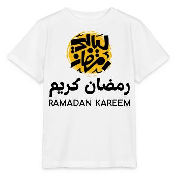 Ramadan Mubarak - Stanley/Stella MINI CREATOR Kids’ T-Shirt - white - Front - Maike (125cm)