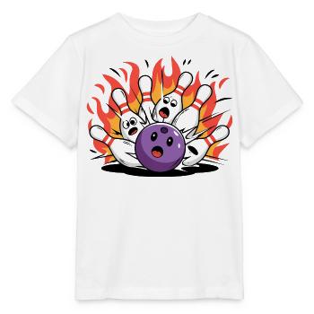 Bowling zerstört Bowling Bowling - Stanley/Stella Kinder T-Shirt MINI CREATOR  - Weiß - Vorne - Maike (125cm)