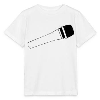 Mikrofon - Stanley/Stella Kinder T-Shirt MINI CREATOR  - Weiß - Vorne - Maike (125cm)