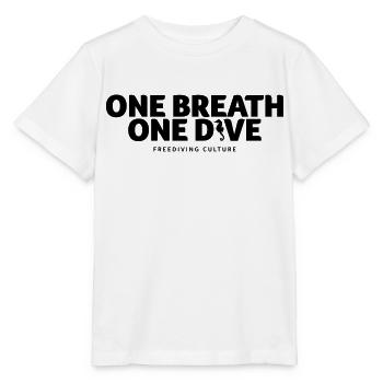 One Breath Freediving Culture - Stanley/Stella Kinder T-Shirt MINI CREATOR  - Weiß - Vorne - Maike (125cm)