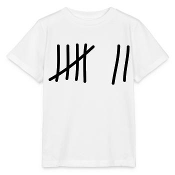 tage_zaehlen_7 - Stanley/Stella Kinder T-Shirt MINI CREATOR  - Weiß - Vorne - Maike (125cm)