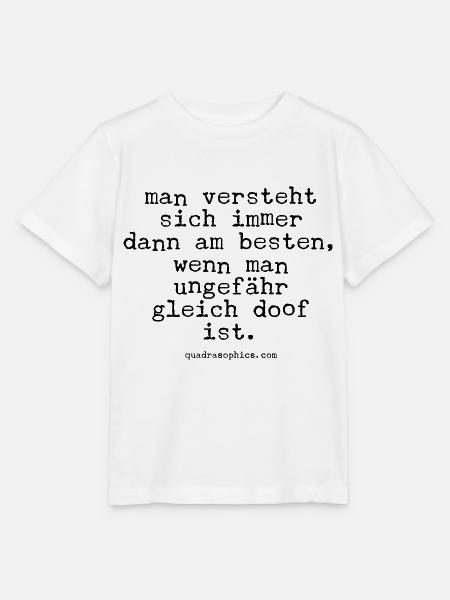 gleich doof - Stanley/Stella Kinder T-Shirt MINI CREATOR - Weiß