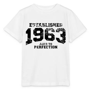 established 1963 - aged to perfection(fr) - T-shirt bio MINI CREATOR Stanley/Stella Enfant - blanc - Devant - Maike (125cm)
