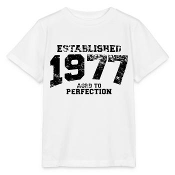 established 1977 - aged to perfection(fr) - T-shirt bio MINI CREATOR Stanley/Stella Enfant - blanc - Devant - Maike (125cm)