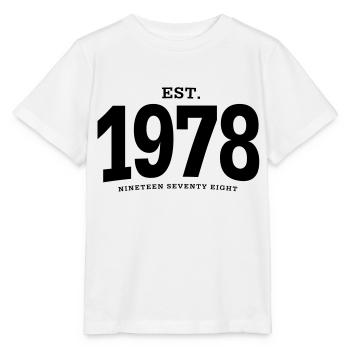 EST. 1978 Nineteen Seventy Eight - Stanley/Stella MINI CREATOR Kids’ T-Shirt - white - Front - Maike (125cm)