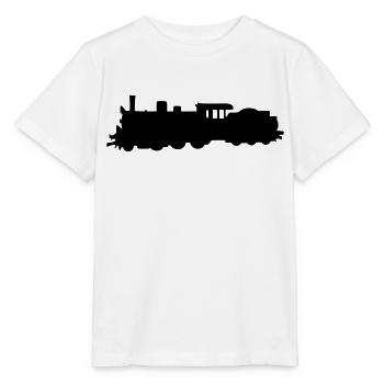 Dampflock - Steam Locomotive - Stanley/Stella MINI CREATOR Kids’ T-Shirt - white - Front - Maike (125cm)