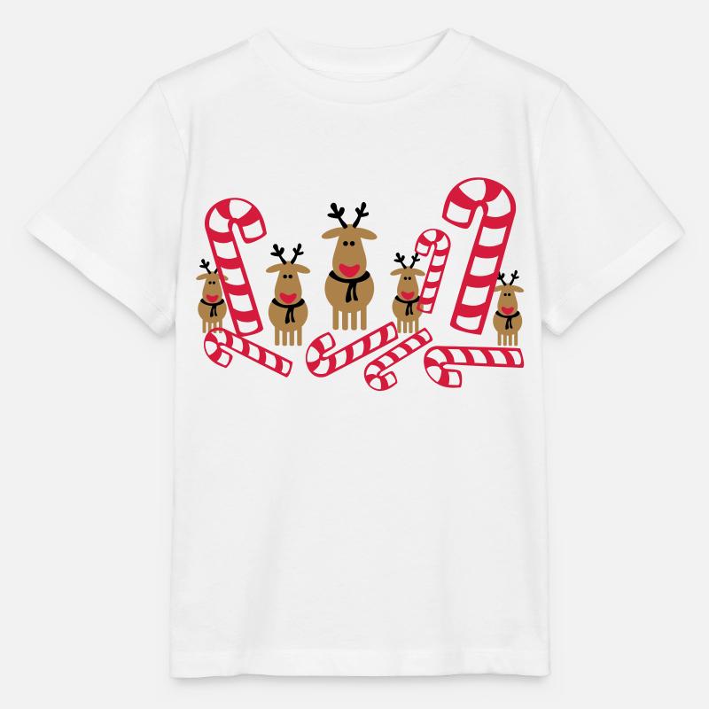 glücklich raindeers - Stanley/Stella Kinder T-Shirt MINI CREATOR  - Weiß