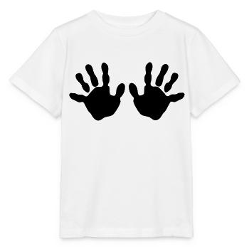 Hands - Stanley/Stella MINI CREATOR Kids’ T-Shirt - white - Front - Maike (125cm)