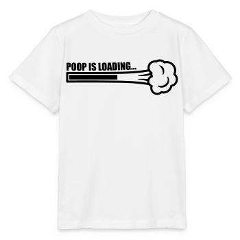 Poop Is Loading - Stanley/Stella MINI CREATOR Kids’ T-Shirt - white - Front - Maike (125cm)