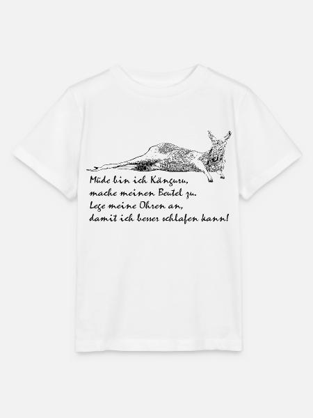 Müdes Känguru - Stanley/Stella Kinder T-Shirt MINI CREATOR  - Weiß