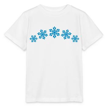 Snow crystal, Snowflake, 5, Winter sports, winner, - Stanley/Stella MINI CREATOR Kids’ T-Shirt - white - Front - Maike (125cm)