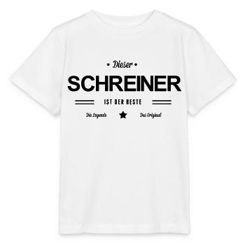 Bester Schreiner - Stanley/Stella Kinder T-Shirt MINI CREATOR  - Weiß - Vorne - Maike (125cm)