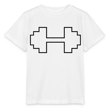 dumbbells - Stanley/Stella MINI CREATOR Kids’ T-Shirt - white - Front - Maike (125cm)