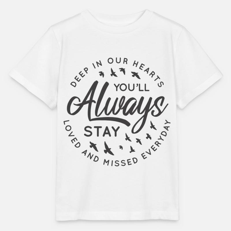 Souvenir de deuil de deuil Sort Souvenir - T-shirt bio MINI CREATOR Stanley/Stella Enfant - blanc