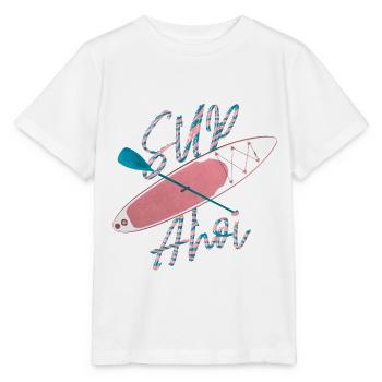 Stand up paddle | SUP | Paddleboard - T-shirt bio MINI CREATOR Stanley/Stella Enfant - blanc - Devant - Maike (125cm)
