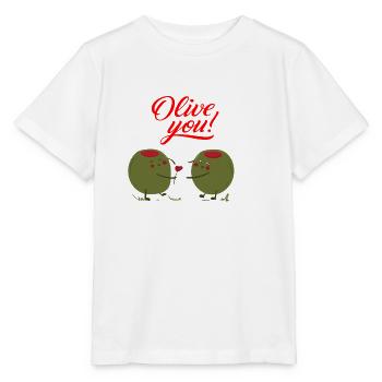 Olive you - Stanley/Stella Kinder T-Shirt MINI CREATOR  - Weiß - Vorne - Maike (125cm)