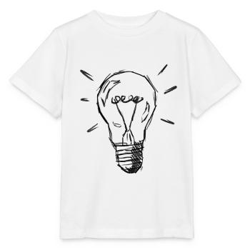 Leuchtende Lampe - Stanley/Stella Kinder T-Shirt MINI CREATOR  - Weiß - Vorne - Maike (125cm)