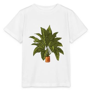 Plante - T-shirt bio MINI CREATOR Stanley/Stella Enfant - blanc - Devant - Maike (125cm)