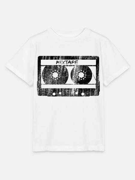 mixtape - Stanley/Stella Kinder T-Shirt MINI CREATOR - Weiß