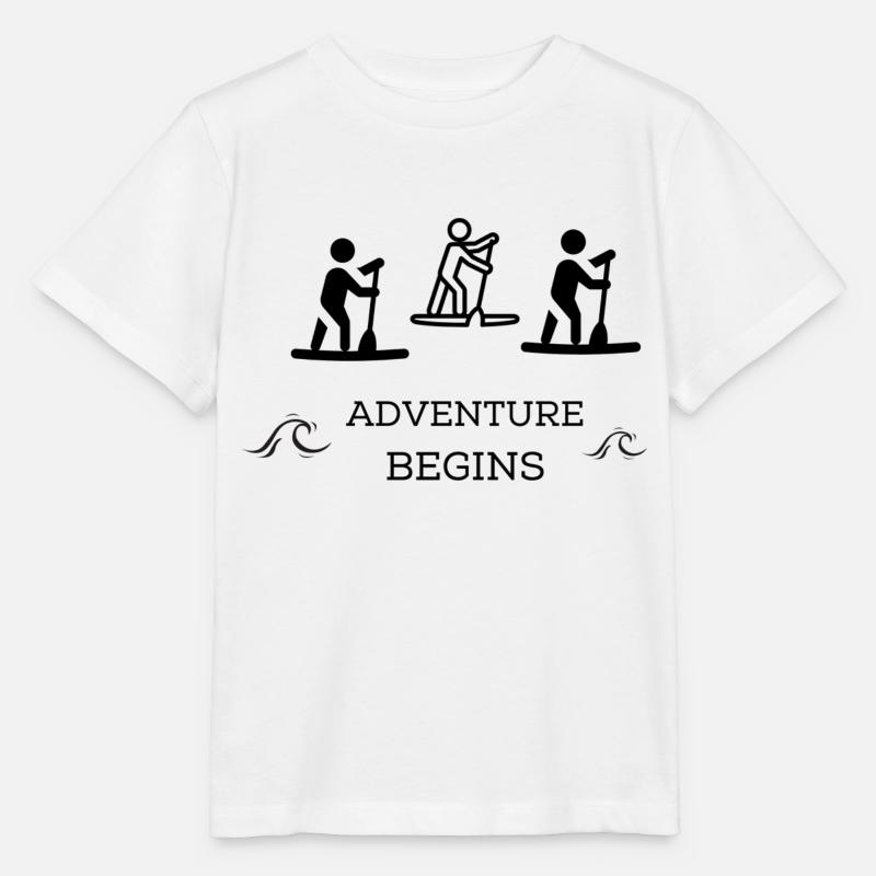 Abenteuer "Sup", "boot" - Stanley/Stella Kinder T-Shirt MINI CREATOR - Weiß