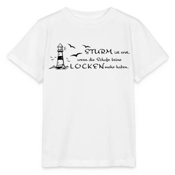 Sturm und Locken - Stanley/Stella Kinder T-Shirt MINI CREATOR  - Weiß - Vorne - Maike (125cm)
