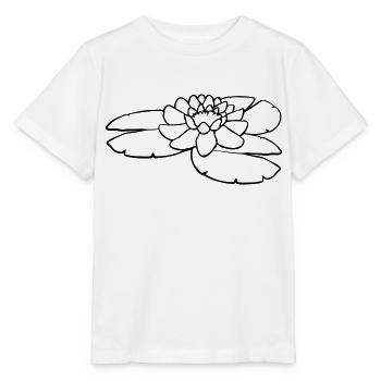 Pond Water Blossom - Stanley/Stella MINI CREATOR Kids’ T-Shirt - white - Front - Maike (125cm)