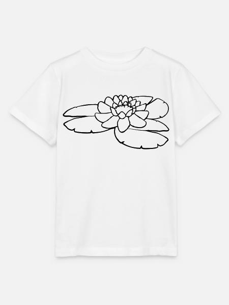 Teich Wasser Blüte - Stanley/Stella Kinder T-Shirt MINI CREATOR - Weiß