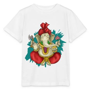 Inde Indien hindou Ganesha Dieu Terre I Cadeau - T-shirt bio MINI CREATOR Stanley/Stella Enfant - blanc - Devant - Maike (125cm)