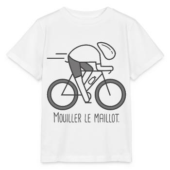 velo vélo vélos velos cycliste Mouiller le maillot - T-shirt bio MINI CREATOR Stanley/Stella Enfant - blanc - Devant - Maike (125cm)