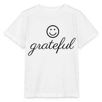 Reconnaissant - T-shirt bio MINI CREATOR Stanley/Stella Enfant - blanc - Devant - Maike (125cm)