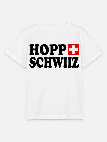 Hopp schwiiz - Stanley/Stella Kinder T-Shirt MINI CREATOR - Weiß