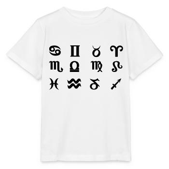 Astrological symbols - Stanley/Stella MINI CREATOR Kids’ T-Shirt - white - Front - Maike (125cm)