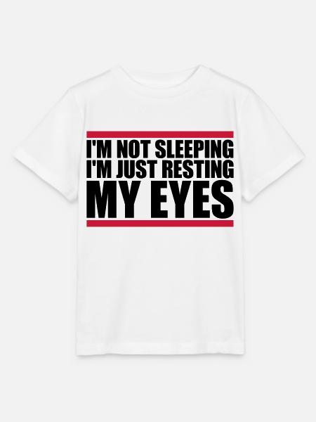 im not sleeping Zitat - Stanley/Stella Kinder T-Shirt MINI CREATOR - Weiß