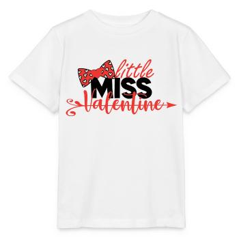 kleine Miss Valentine - Stanley/Stella Kinder T-Shirt MINI CREATOR  - Weiß - Vorne - Maike (125cm)