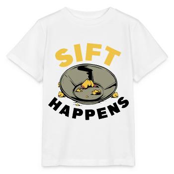 Gold panning - Stanley/Stella MINI CREATOR Kids’ T-Shirt - white - Front - Maike (125cm)