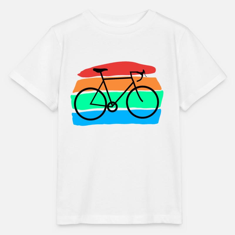 Bicycle - Stanley/Stella MINI CREATOR Kids’ T-Shirt - white