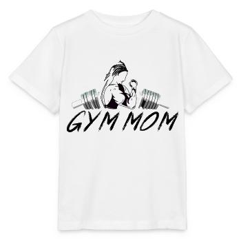 GYM TSHIRT FOR WOMEN, GYM MOM - Stanley/Stella MINI CREATOR Kids’ T-Shirt - white - Front - Maike (125cm)