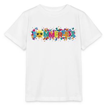 Colored Paper Confetti Sun Sommerfest - Stanley/Stella Kinder T-Shirt MINI CREATOR  - Weiß - Vorne - Maike (125cm)