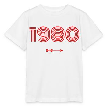 Born in 1980 - Stanley/Stella MINI CREATOR Kids’ T-Shirt - white - Front - Maike (125cm)