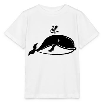 Whale Sea Fish - Stanley/Stella MINI CREATOR Kids’ T-Shirt - white - Front - Maike (125cm)